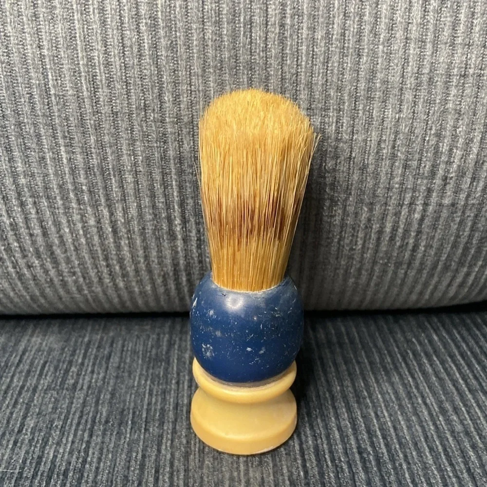 Vintage Blue Tan Shave Brush - Picture 3 of 5